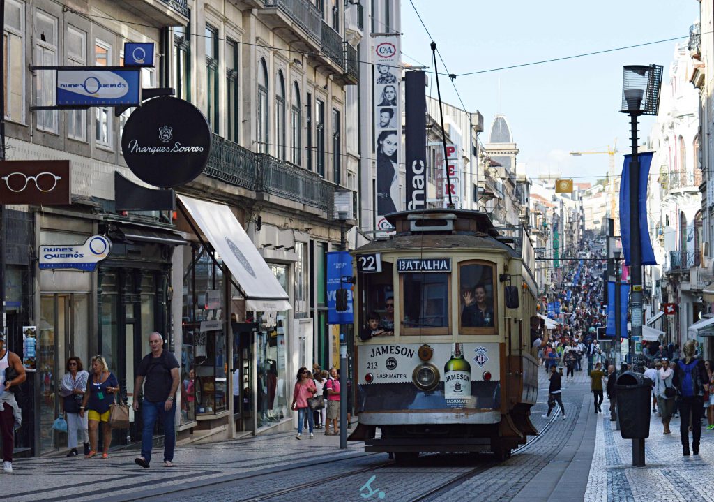 Rua de Santa Catarina, tram Porto